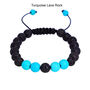 Chakra Lava Rock Adjustable Bracelet Gift For Her And Him Turquoise Bracelet, thumbnail 4 of 8