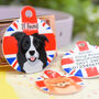 Union Jack Dog Breed Name Tag Personalised, thumbnail 1 of 12