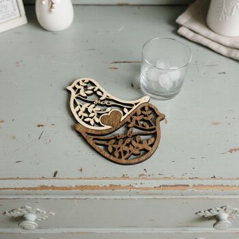 Personalised Interlocking Bird Coasters Couples Set, 2 of 2