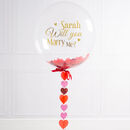 Personalised Marry Me Proposal Bubble Balloon By Bubblegum Balloons ...