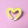 Make More Art Heart Enamel Pin Badge, thumbnail 1 of 4