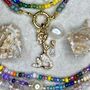 Rainbow Semi Precious Charm Necklace, thumbnail 3 of 8