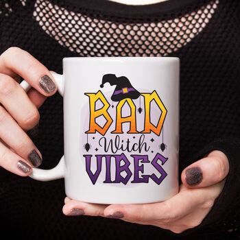 Bad Witch Vibes Halloween Mug, 2 of 3