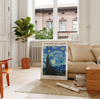 Starry Night Print By Vincent Van Gogh, Fine Art, 2 of 6