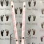 Pink And White Stripe Personalised Paper Straws, thumbnail 2 of 7