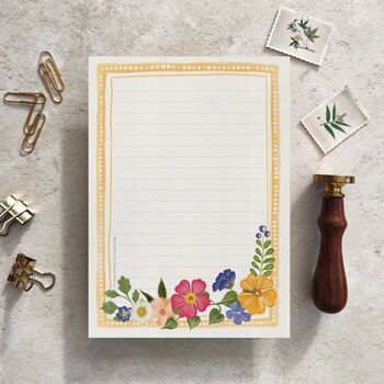 Whimsical Floral Letter Writing Set, 8 of 9