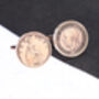 1936 90th Birthday George V Farthing Coin Cufflinks, thumbnail 3 of 3