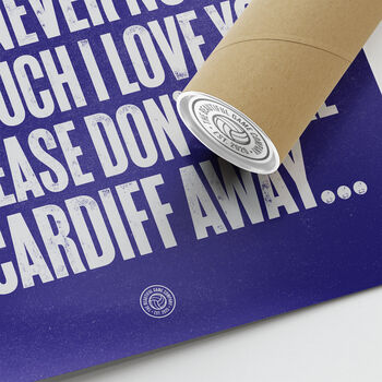 Cardiff City 'My Cardiff' Football Song Print, 3 of 3