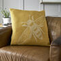 Bee Faux Cashmere Cushion, thumbnail 4 of 5