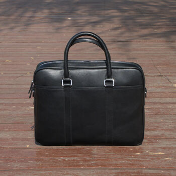Minimalist Leather Briefcase Laptop Bag Business, 10 of 12