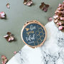 Personalised Bee Rose Gold Compact Mirror, thumbnail 2 of 7