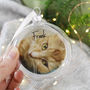 Personalised Pet Photo Flat Glass Bauble, thumbnail 1 of 4