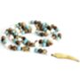 Guardian Angel Wing Gemstone Beaded Necklace, thumbnail 1 of 2