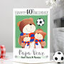 Personalised Daddy Bear Football Birthday Card, thumbnail 8 of 12
