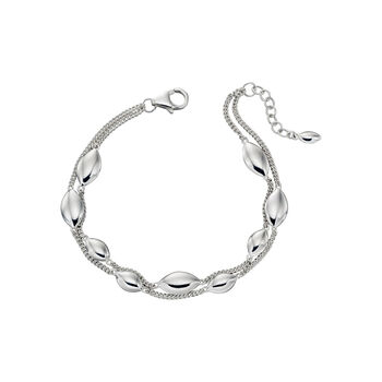 Adjustable Sterling Silver Pebble Chain Bracelet, 4 of 8
