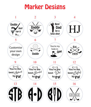 Personalised Golf Gift Set, Markers And Repair Tool, 3 of 10