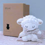 Vintage Personalised Baby Lamb Soft Toy Teddy, thumbnail 2 of 12