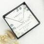 Personalised Botanical Necklace And Gift Box, thumbnail 3 of 5