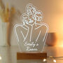 Personalised Fleur Line Art LED Light, thumbnail 4 of 12