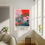 Kew Gardens Pink Flower Art Print, thumbnail 2 of 5