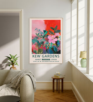 Kew Gardens Pink Flower Art Print, 2 of 5