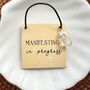 Manifesting In Progress Mini Hanging Sign With Citrine, thumbnail 1 of 3
