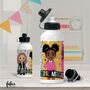 Black Girl Magic Aluminium Water Bottle | Fefus Design, thumbnail 5 of 5
