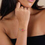 Gold Plated And Pink Bracelet, thumbnail 1 of 3