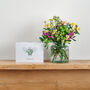 ‘Happy Birthday’ Fresh Flower And Card Letterbox Gift, thumbnail 3 of 11