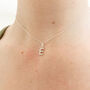 Cubic Zirconia Initial Pendant Necklace, thumbnail 1 of 5