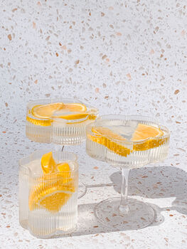 Doll Floral Ribbed Tumbler Glass, 5 of 5