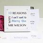 Personalised 'Can't Wait To Marry You' Notes, thumbnail 1 of 3