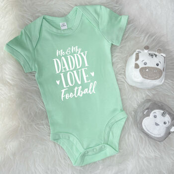 Me And My Daddy Love … Personalised Babygrow, 9 of 11