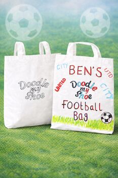 Kids Washable Tote Bag And Pen Set Customise Your Own Bag, 3 of 4