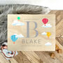 Personalised Hot Air Balloon New Baby Keepsake Box, thumbnail 3 of 9