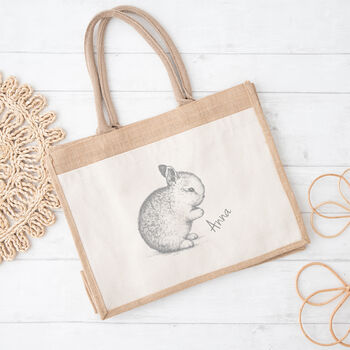 Personalised Baby Bunny Rabbit Bag, 2 of 3