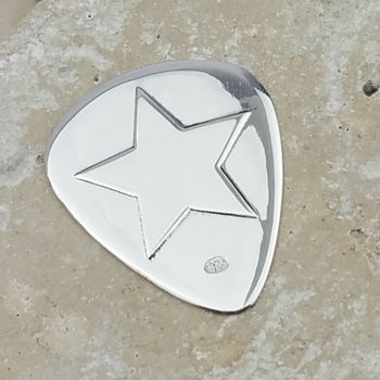 Personalised Silver Star Plectrum, 2 of 5