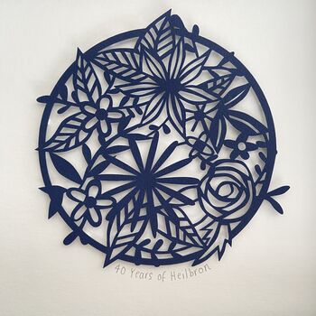 Botanical Wall Art Paper Cut, 2 of 4