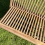 Teak Folding Bench Choose With Or Without Arms, thumbnail 6 of 7