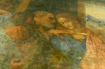 Handmade Vintage The Last Supper Console Table, 7 of 8