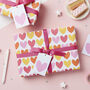 Pink Hearts Wrapping Paper, thumbnail 2 of 9