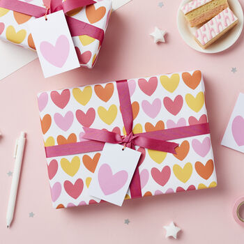 Pink Hearts Wrapping Paper, 2 of 9