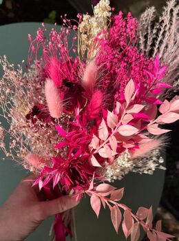 Pink Dried Flower Bouquet, 8 of 10