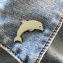 Dolphin Enamel Pin Badge, thumbnail 3 of 3