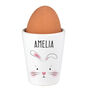 Personalised Easter Bunny Features Ceramic Egg Cup, thumbnail 4 of 4
