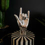 Rock On Hand Ornament Silver, thumbnail 1 of 4