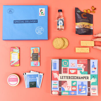 Luxury Best Of British Letter Box Hamper With Gin, 2 of 12