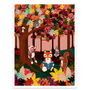 Woodland Animal Autumn Forest Art Print, thumbnail 2 of 6
