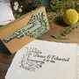 Ivy Border Wedding Favour Stamp, thumbnail 1 of 5