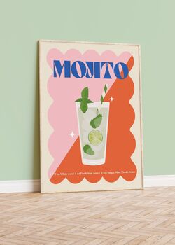 Mojito Cocktail Print, 2 of 3